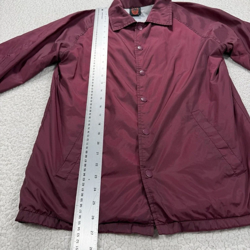 Spitfire Coach Jacket Men's M Burgundy Bighead Skate Streetwear‎ Y2K Windbreaker